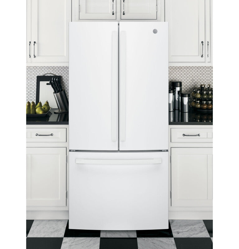 GE  24.7 Cu. Ft. French-Door Refrigerator - White (GNE25JGKWW)