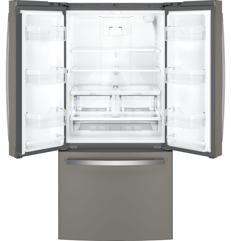 GE  24.7 Cu. Ft. French-Door Refrigerator - Fingerprint Resistant Slate (GNE25JMKES)