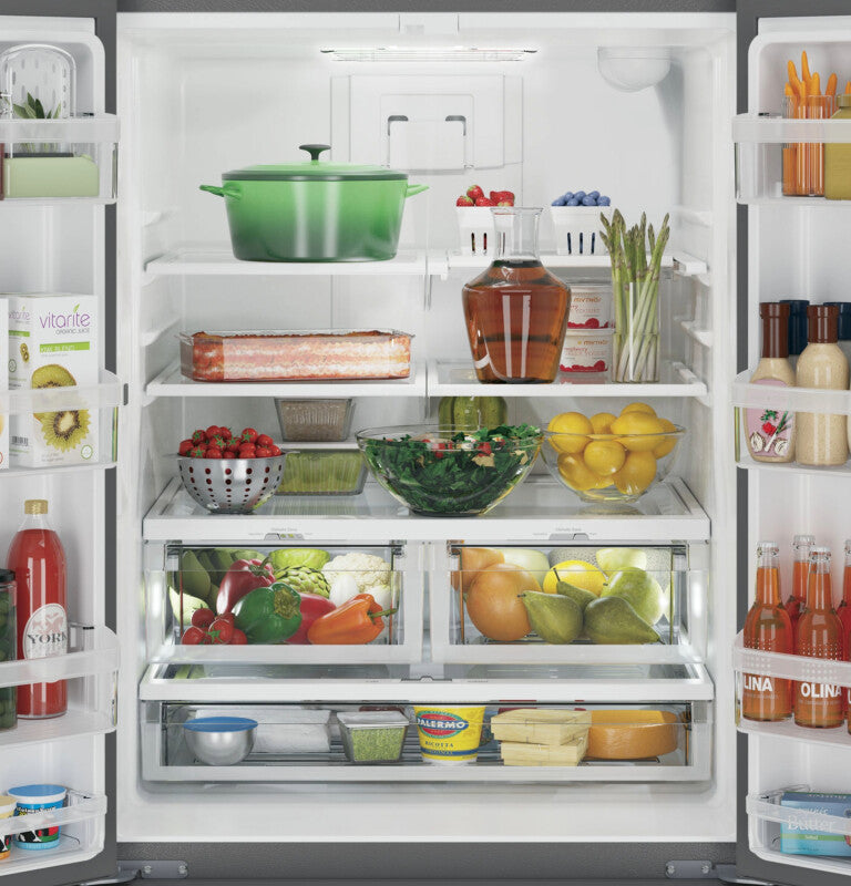 GE  24.7 Cu. Ft. French-Door Refrigerator - Fingerprint Resistant Slate (GNE25JMKES)