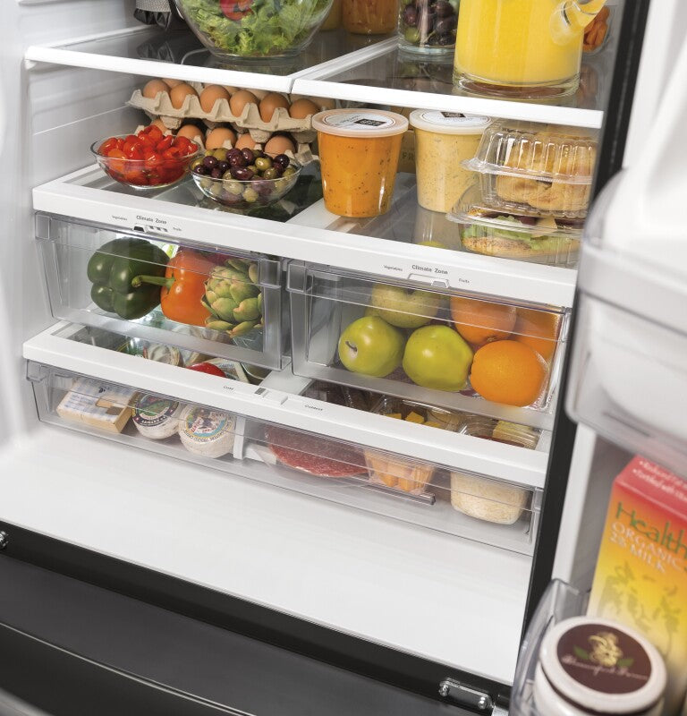 GE  24.7 Cu. Ft. French-Door Refrigerator - Fingerprint Resistant Slate (GNE25JMKES)