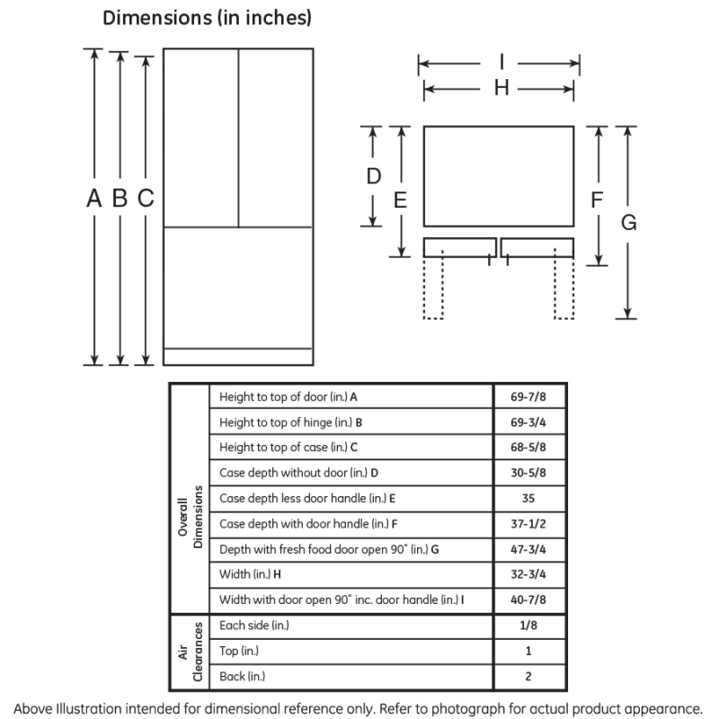 GE  24.7 Cu. Ft. French-Door Refrigerator - Fingerprint Resistant Slate (GNE25JMKES)