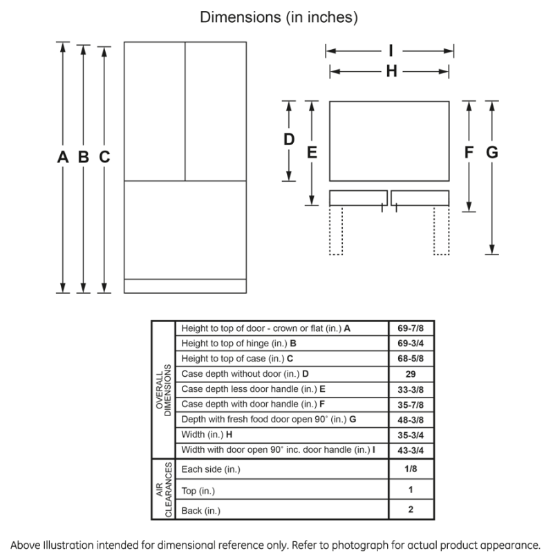 GE  27.0 Cu. Ft. Fingerprint Resistant French-Door Refrigerator - Fingerprint Resistant Stainless Steel (GNE27JYMFS)