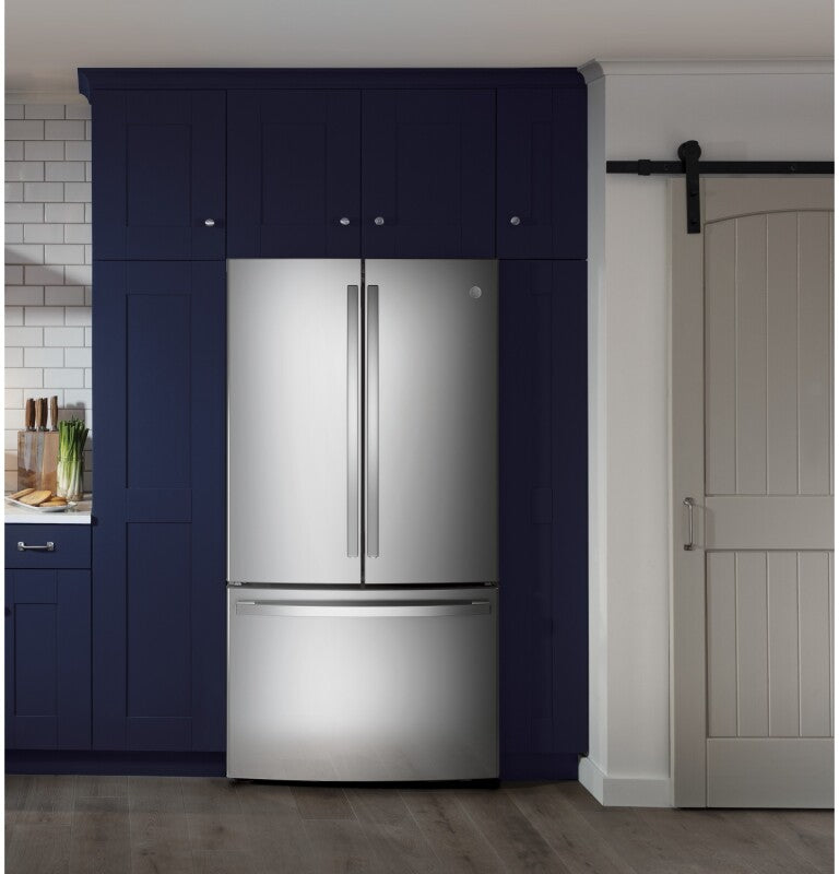 GE  28.7 Cu. Ft. Fingerprint Resistant French-Door Refrigerator - Fingerprint Resistant Stainless Steel (GNE29GYNFS)