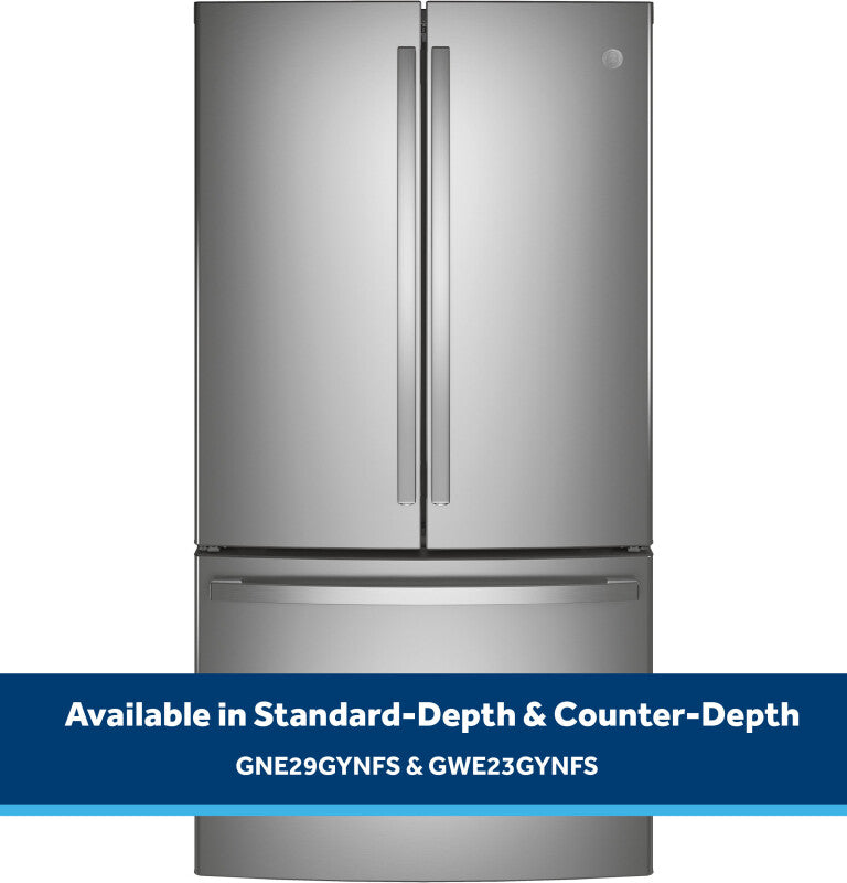 GE  28.7 Cu. Ft. Fingerprint Resistant French-Door Refrigerator - Fingerprint Resistant Stainless Steel (GNE29GYNFS)