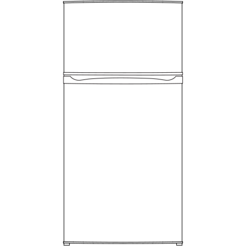 GE  11.6 cu. ft. Top-Freezer Refrigerator - White (GPE12FGKWW)