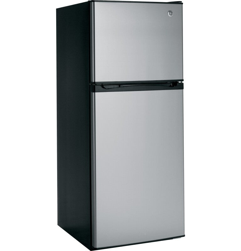 GE 24-Inch 11.6 cu. ft. Top-Freezer Refrigerator - Stainless Steel (GPE12FSKSB)