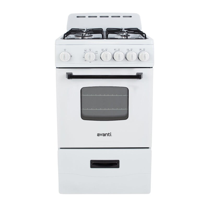 AVANTI  AVANTI RANGE GAS 20" W/ WINDOW - White (GR2011CW)