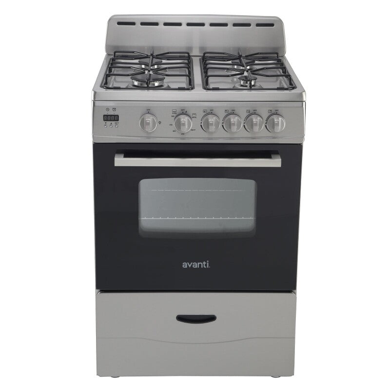 AVANTI  Avanti 24" Compact Gas Range Oven - White (GR2414CW)