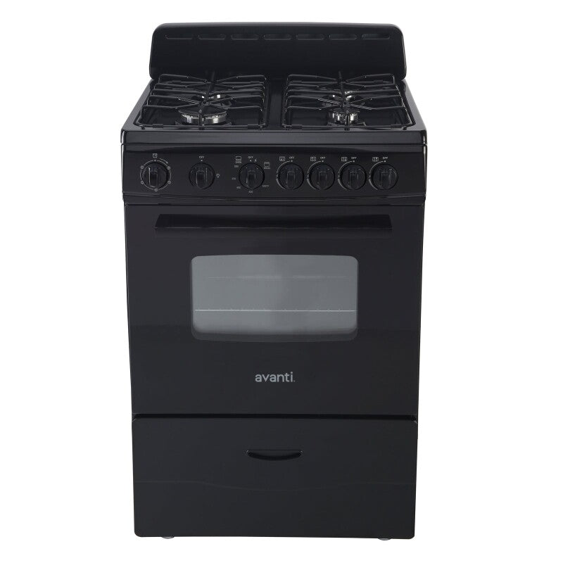 AVANTI  Avanti 24" Compact Gas Range Oven - White (GR2414CW)