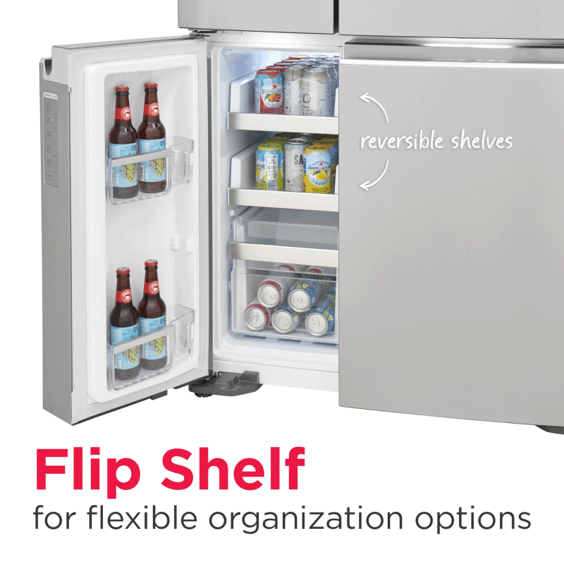 Frigidaire Gallery  22 Cu. Ft. Counter-Depth 4-Door Refrigerator - Stainless Steel (GRQC2255BF)