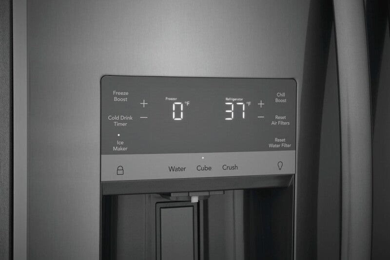 Frigidaire Gallery  22 Cu. Ft. 36" Counter-Depth Side-by-Side Refrigerator - Stainless Steel (GRSC2352AF)