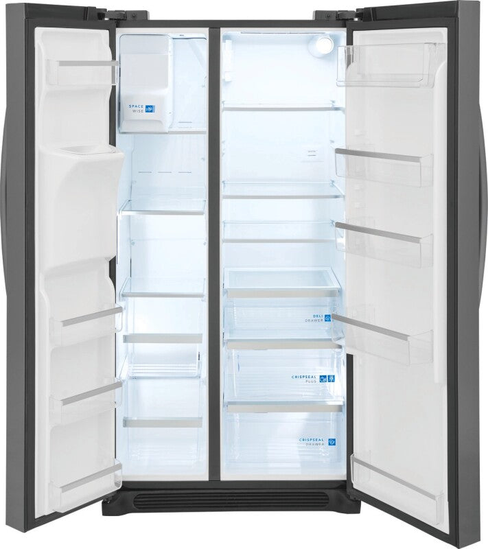 Frigidaire Gallery  22 Cu. Ft. 36" Counter-Depth Side-by-Side Refrigerator - Stainless Steel (GRSC2352AF)