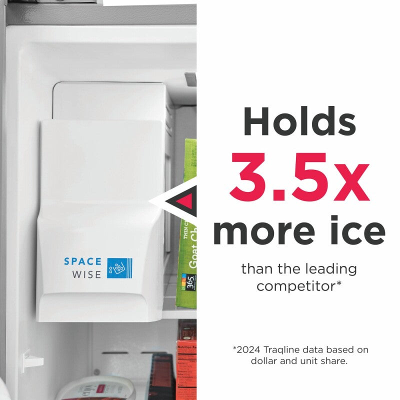 Frigidaire Gallery  26 Cu. Ft. 36" Standard-Depth Side-by-Side Refrigerator - Stainless Steel (GRSS2652AF)