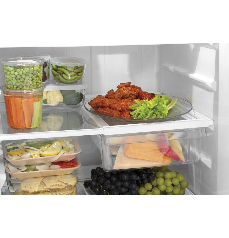GE 28-Inch 17.5 Cu. Ft. Top-Freezer Refrigerator - White (GTS18GTNRWW)