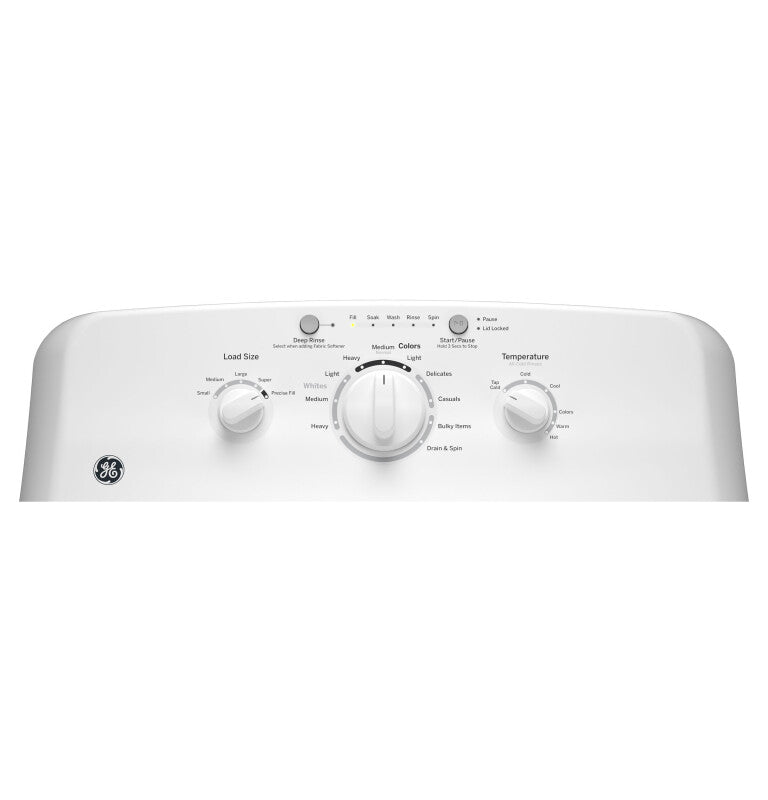 GE  4.0 cu. ft. Capacity Washer with Stainless Steel Basket and Water Level Control - White (GTW220ACWWW)