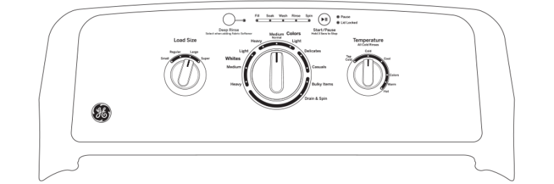 GE  4.0 cu. ft. Capacity Washer with Stainless Steel Basket and Water Level Control - White (GTW220ACWWW)