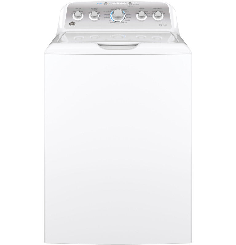 GE  4.6 cu. ft. Capacity Washer with Stainless Steel Basket - White on White with Silver Backsplash (GTW500ASNWS)