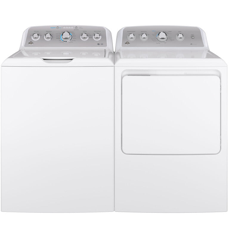 GE  4.6 cu. ft. Capacity Washer with Stainless Steel Basket - White on White with Silver Backsplash (GTW500ASNWS)