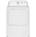 GE  6.2 cu. ft. Capacity Electric Dryer with Up To 120 ft. Venting and Shallow Depth - White (GTX33EASKWW)