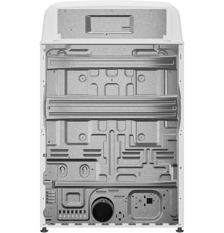 GE  6.2 cu. ft. Capacity Electric Dryer with Up To 120 ft. Venting and Shallow Depth - White (GTX33EASKWW)