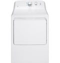 GE  6.2 cu. ft. Capacity Gas Dryer with Up To 120 ft. Venting and Shallow Depth - White (GTX33GASKWW)