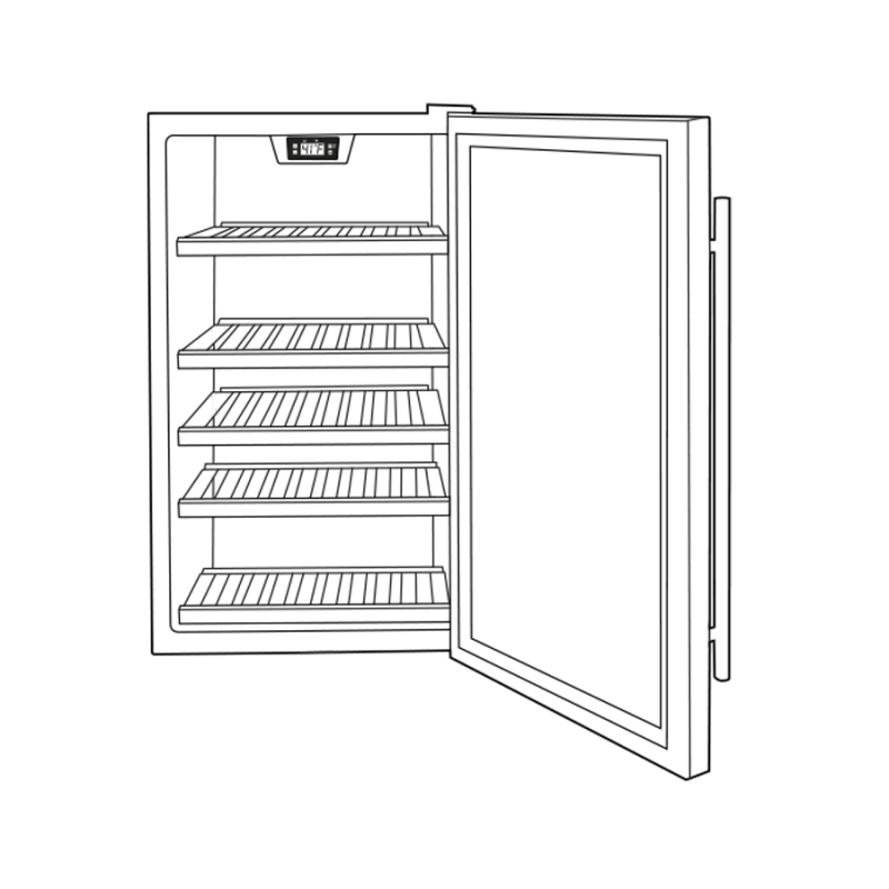 GE  Wine Center and Beverage Center - Stainless with Black Case (GVS04BQNSS)