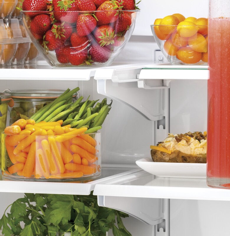 GE  18.6 Cu. Ft. Counter-Depth French-Door Refrigerator - Fingerprint Resistant Slate (GWE19JMLES)