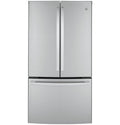 GE  23.1 Cu. Ft. Counter-Depth Fingerprint Resistant French-Door Refrigerator - Fingerprint Resistant Stainless Steel (GWE23GYNFS)