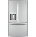 GE  22.1 Cu. Ft. Counter-Depth Fingerprint Resistant French-Door Refrigerator - Fingerprint Resistant Stainless Steel (GYE22GYNFS)