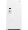 GE  21.9 Cu. Ft. Counter-Depth Side-By-Side Refrigerator - White (GZS22DGJWW)