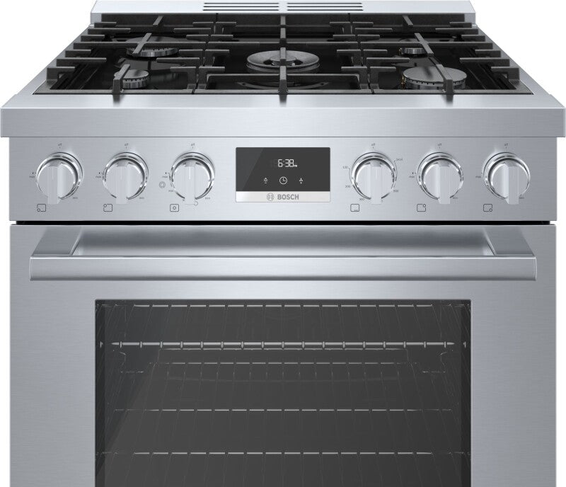 BOSCH  800 Series Dual Fuel Freestanding Range 30'' - Stainless Steel (HDS8055U)