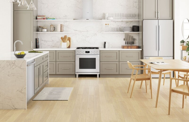 BOSCH  800 Series Dual Fuel Freestanding Range 30'' - Stainless Steel (HDS8055U)