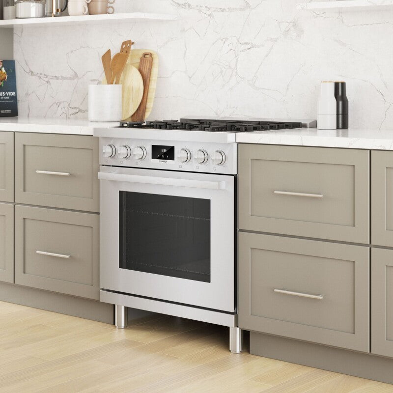 BOSCH  800 Series Gas Freestanding Range 30'' - Stainless Steel (HGS8055UC)