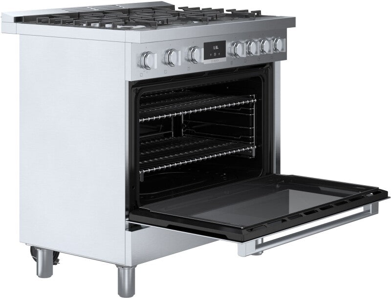 BOSCH  800 Series Gas Freestanding Range 36'' - Stainless Steel (HGS8655UC)