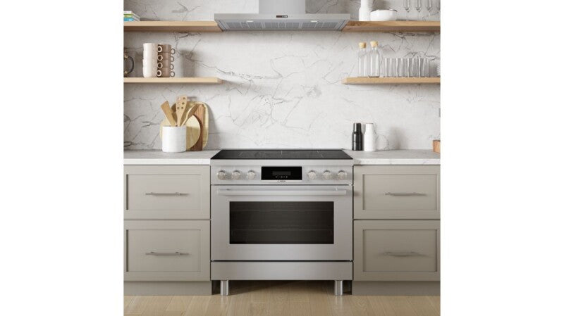 BOSCH  800 Series Induction freestanding range 36'' - Stainless Steel (HIS8655U)