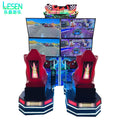 Extreme Speed Blitz Racing Simulator Arcade Machine | 4-Screen Motion Driving Game