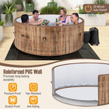 Costway 72" Inflatable Hot Tub Spa w/ 120 Air Jets Heater Pump 4-6 Person 41623857 New