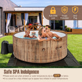Costway 72" Inflatable Hot Tub Spa w/ 120 Air Jets Heater Pump 4-6 Person 41623857 New