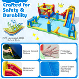 Costway 9-in-1 Inflatable Water Slide Bounce House w/ 780W Blower 70270949 New