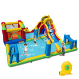Costway 9-in-1 Inflatable Water Slide Bounce House w/ 780W Blower 70270949 New