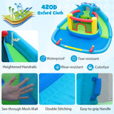 Costway Dinosaur Kids Inflatable Bounce House Water Park Double Slides 750W Blower 88214674 New