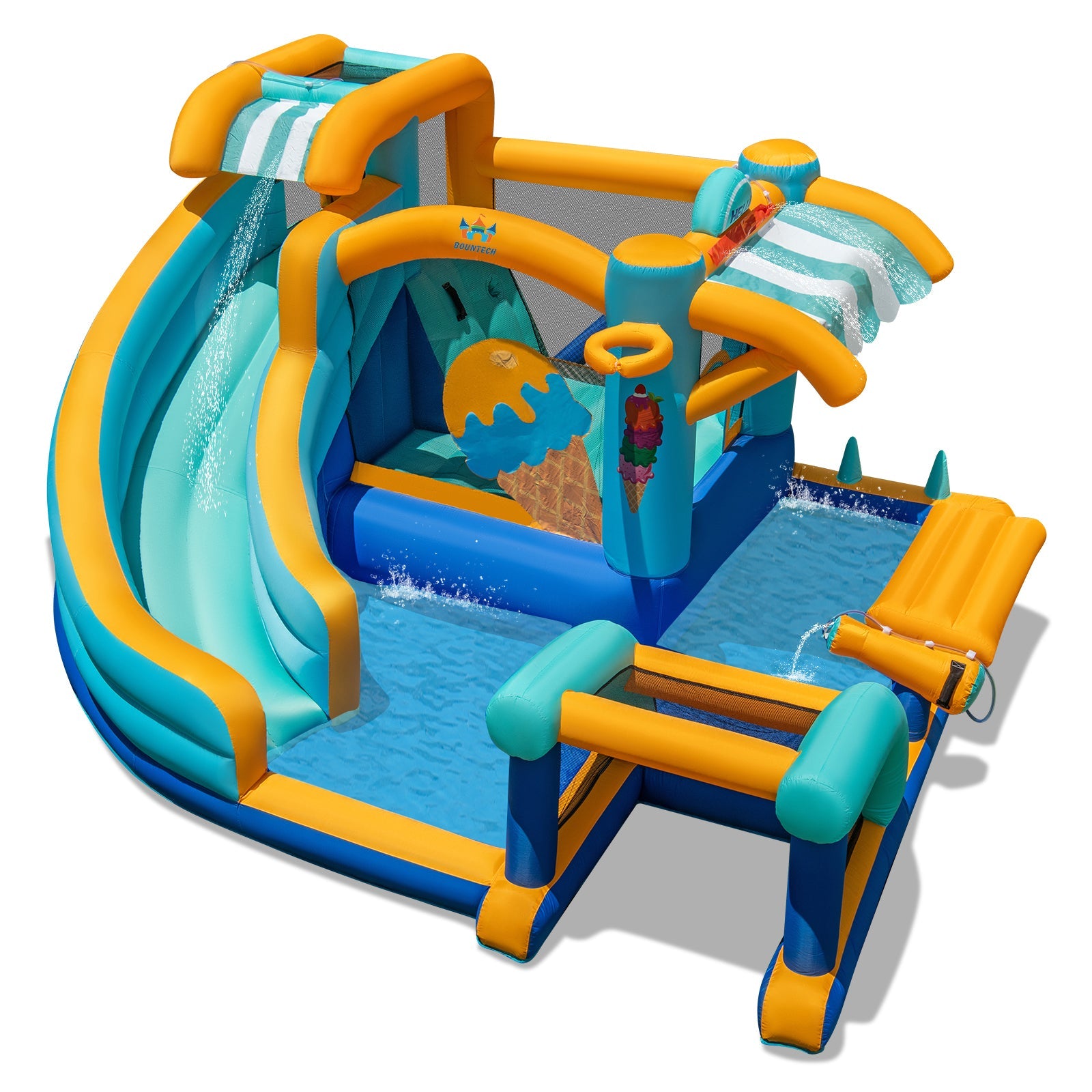 Costway Inflatable Water Slide Bounce House Kids Jump Castle w/ 680W Blower 278369514 New