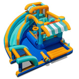 Costway Inflatable Water Slide Bounce House Kids Jump Castle w/ 750W Blower 984671523 New