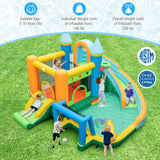 Costway Inflatable Water Slide Bounce House Dual Slides Splash Pool w/ 680W Blower 42617895 New