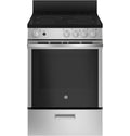 GE  24" Free-Standing/Slide-in Front Control Range with Steam Clean and Large Window - Stainless Steel (JAS640RMSS)