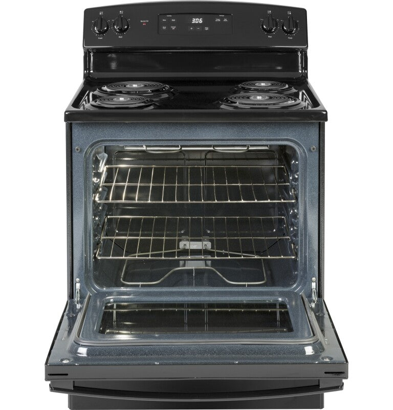 GE  30" Free-Standing Electric Range - Black (JBS360DMBB)
