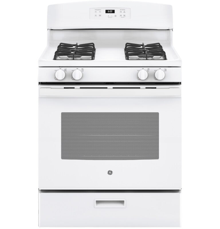 GE  30" Free-Standing Gas Range - White (JGBS60DEKWW)
