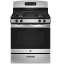 GE  30" Free-Standing Gas Range - Stainless Steel/Black (JGBS60REKSS)