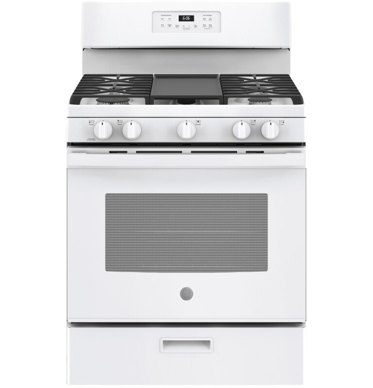 GE  30" Free-Standing Gas Range - White (JGBS66DEKWW)