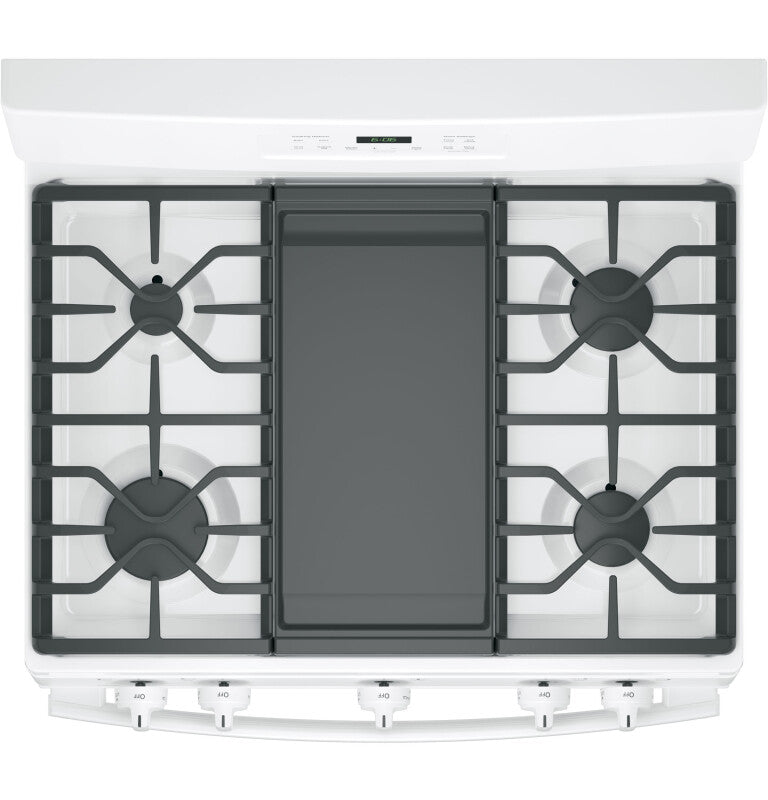GE  30" Free-Standing Gas Range - White (JGBS66DEKWW)